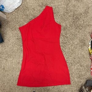 Cotton Off-Shoulder Cotton Dress